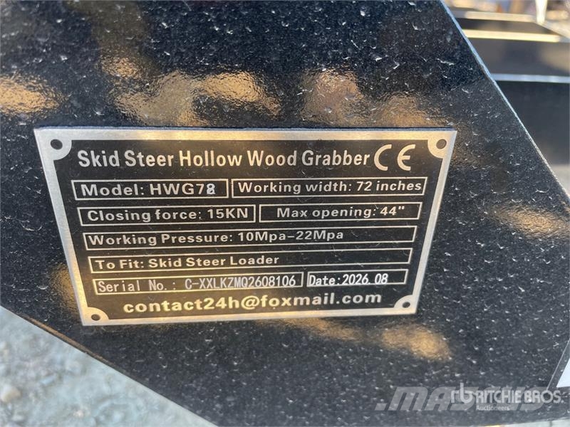 GIYI GY-HWG72 72 in Skeleton Skid Steer Grapple Bu Gripere