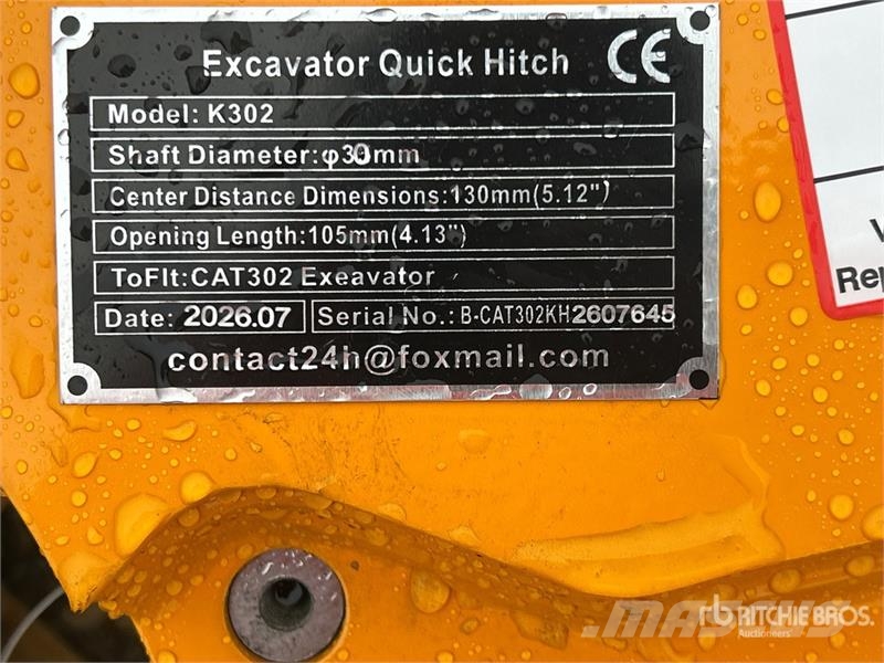 GIYI GY-K302 Excavator Coupler (Unused) Бързи съединители