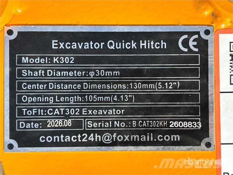 GIYI GY-K302 Excavator Coupler (Unused) Kiirliitmikud