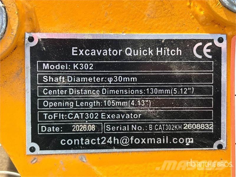 GIYI GY-K302 Excavator Coupler (Unused) Kiirliitmikud
