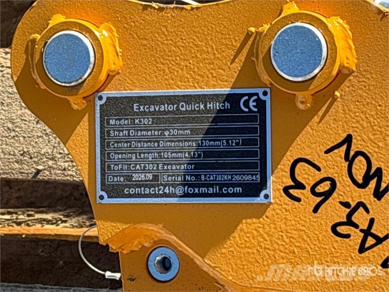 GIYI GY-K302 Excavator Coupler (Unused) موصلات سريعة