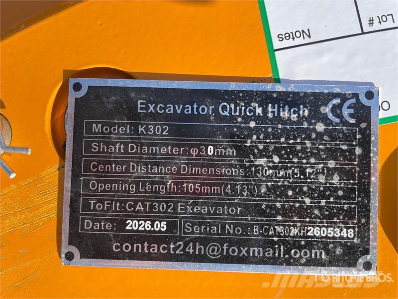  GIYI GY-K302 Quick Coupler (Unused) Conectores rápidos