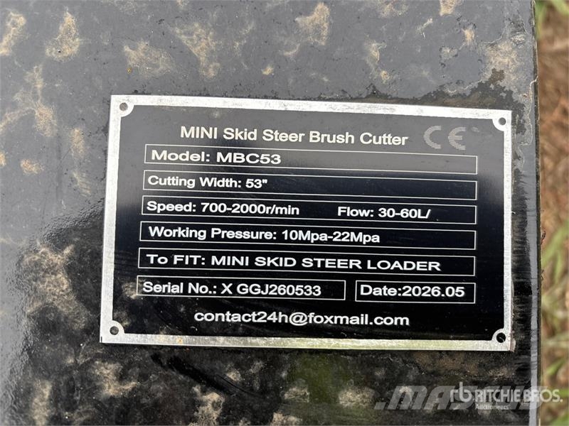 GIYI GY-MBC53 46 in Mini Skid Steer Brush Cutter ( ماكينات جز العشب