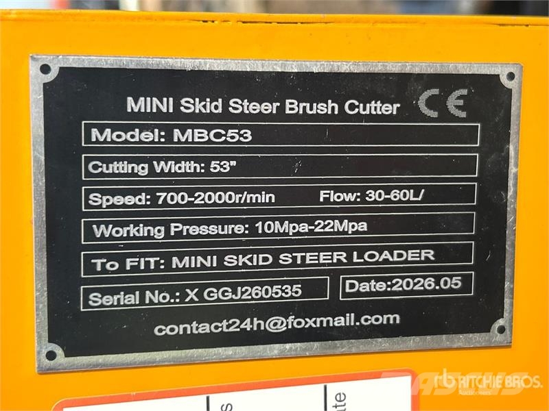 GIYI GY-MBC53 46 in Mini Skid Steer Brush Cutter ( Asılı ve çekilir biçme makineleri