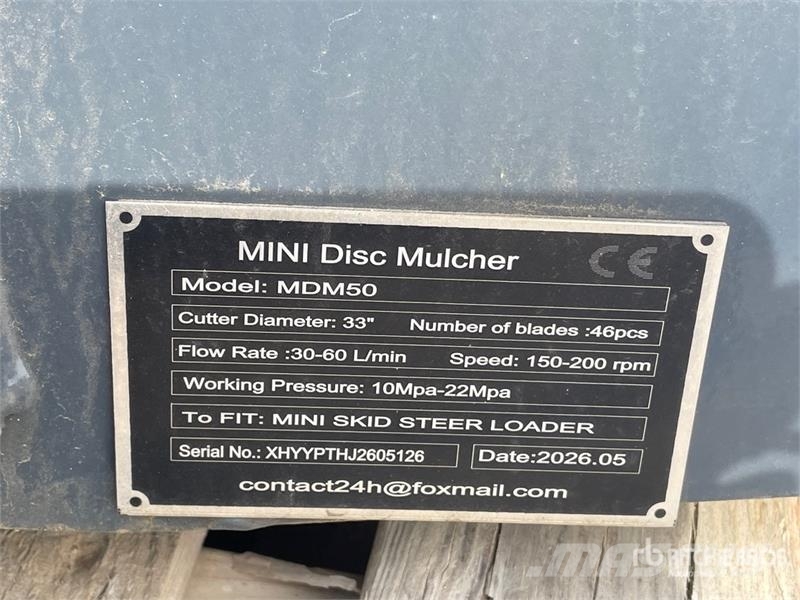 GIYI GY-MDM50 32 in MINI Disc Mulcher (Unused) Drugi deli