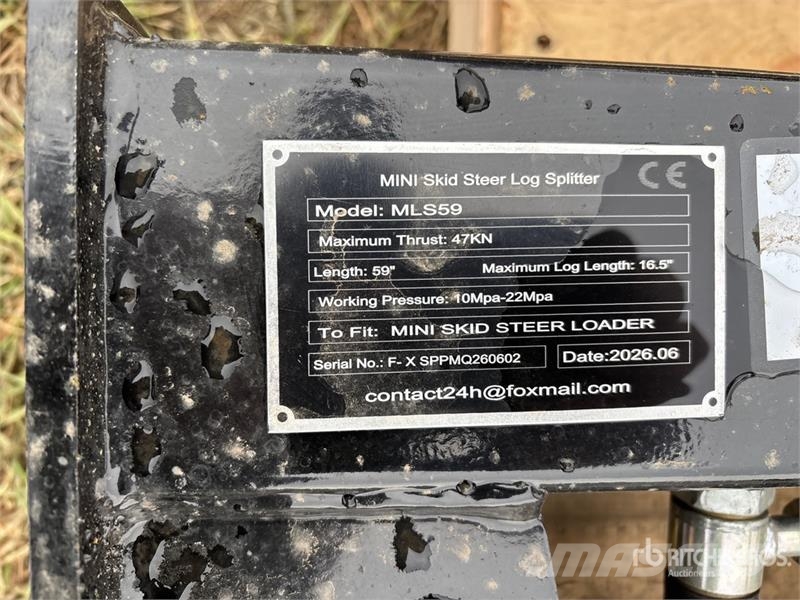  GIYI GY-MLS59 16 in Mini Skid Steer Log Splitter ( Partidoras, cortadoras y trituradoras de madera