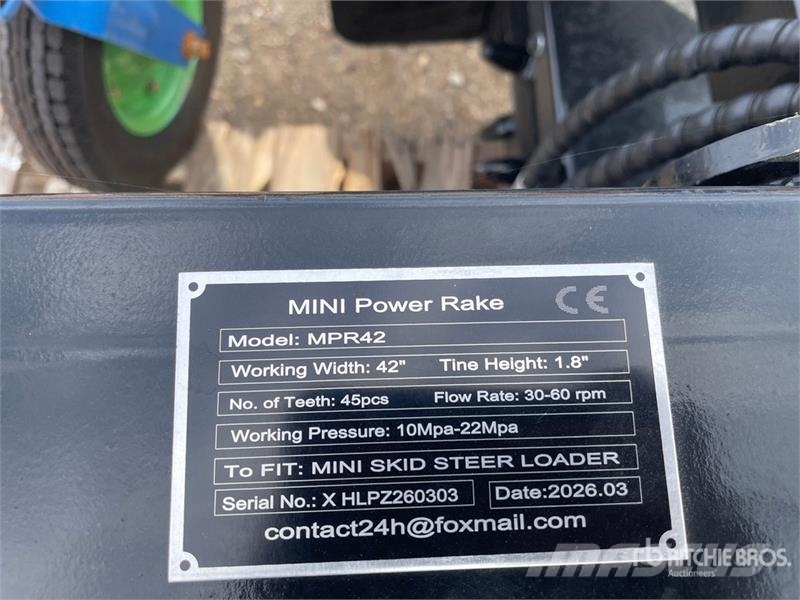 GIYI GY-MPR42 42 in MINI Power Rake (Unused) Drugi deli