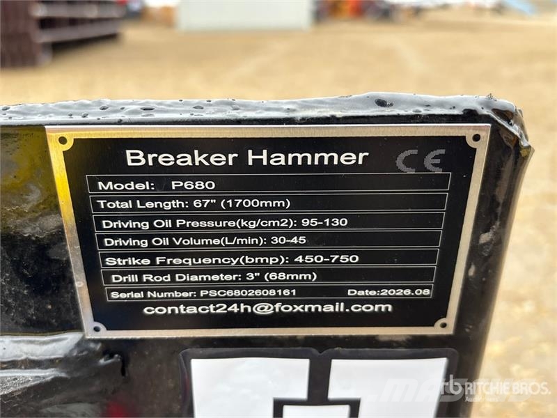 GIYI GY-P680 Skid Steer Breaker (Unused) Hammer / Brecher
