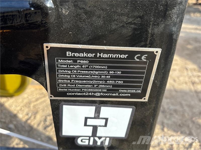 GIYI GY-P680 Skid Steer Breaker (Unused) Młoty hydrauliczne
