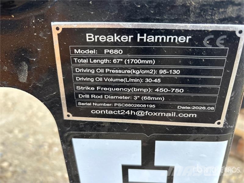 GIYI GY-P680 Skid Steer Breaker (Unused) Hammers / Breakers
