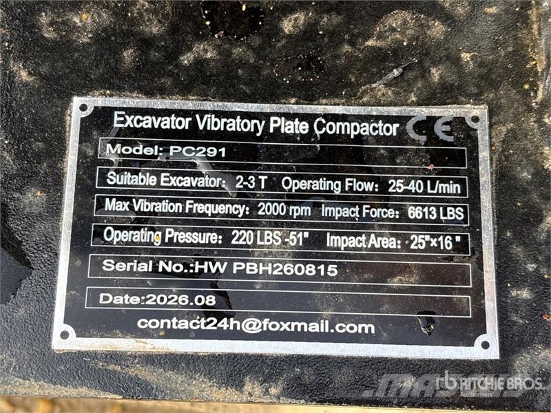  GIYI GY-PC291 Mini Excavator Vibratory Plate Compa مكونات أخرى