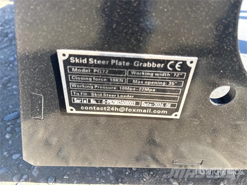 GIYI GY-PG72 72 in Skid Steer Grapple (Unused) Pinze
