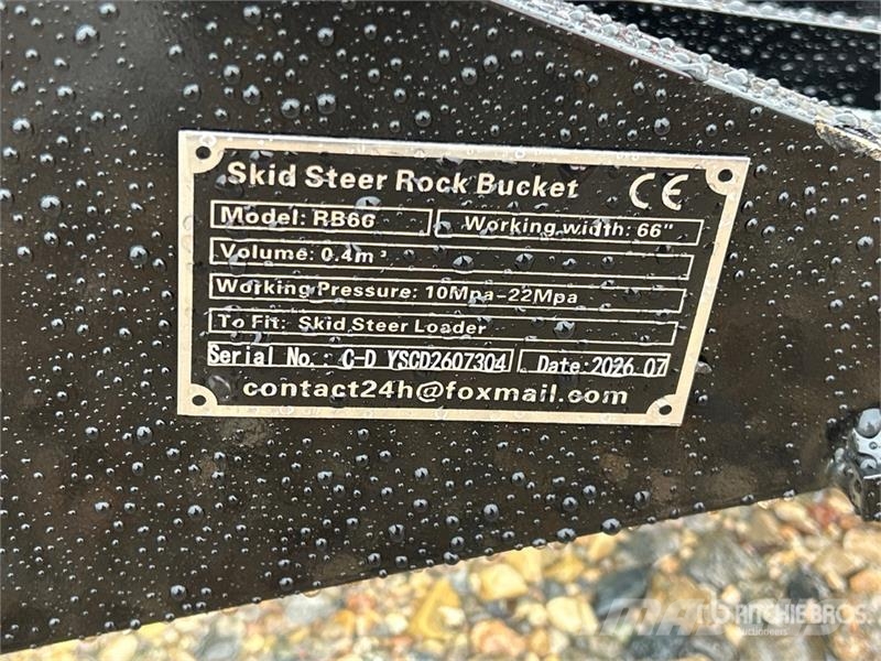  GIYI GY-RB66 67 in Rock Skid Steer Bucket (Unused) Buckets