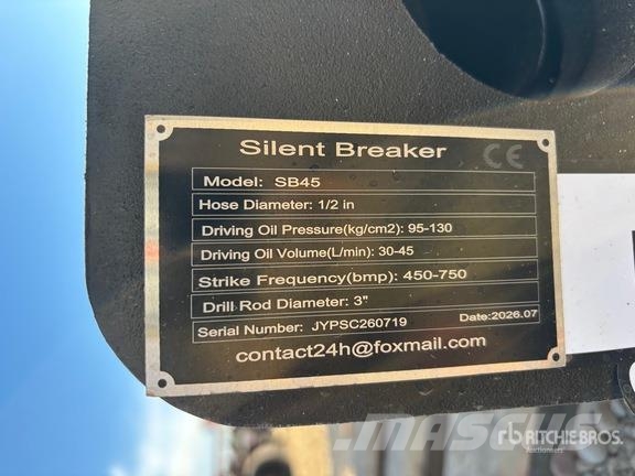  GIYI GY-SB45 Silent Hydraulic Breaker (Unused) مطارق / كسارات