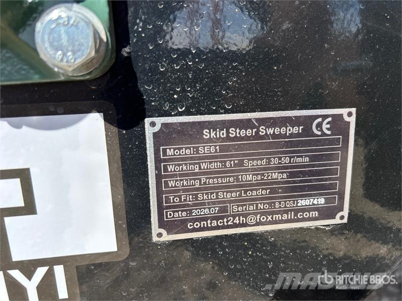 GIYI GY-SE61 61 in Skid Steer Broom (Unused) Süpürgeler