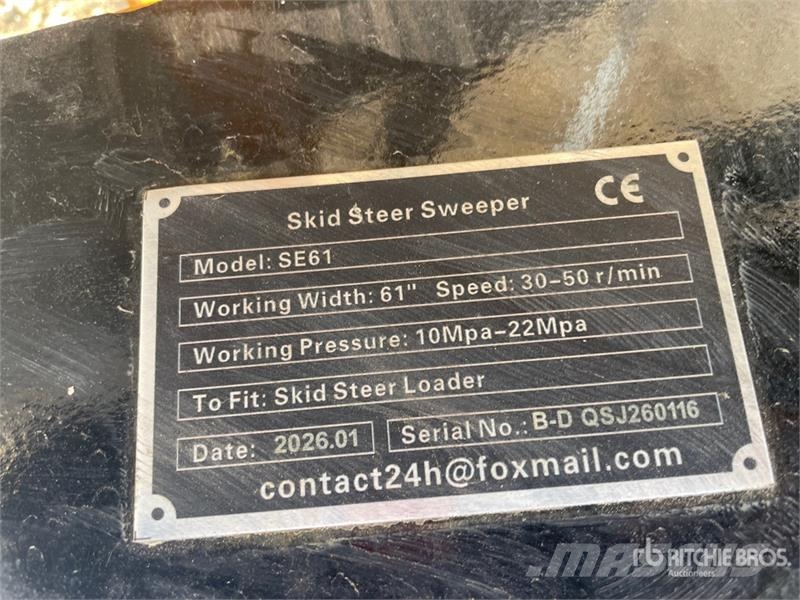  GIYI GY-SE61 61 in Skid Steer Broom (Unused) Süpürgeler