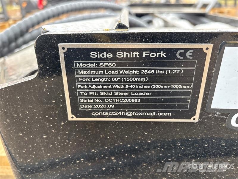  GIYI GY-SF60 59 in Skid Steer Forks (Unused) 叉