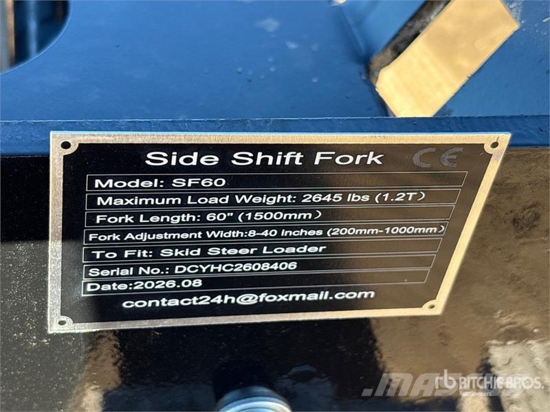 GIYI GY-SF60 59 in Skid Steer Forks (Unused) Forche