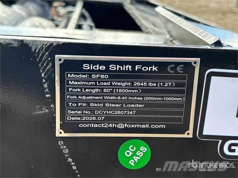 GIYI GY-SF60 59 in Skid Steer Forks (Unused) Vidlica