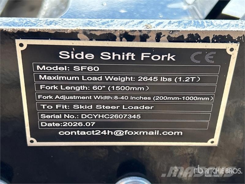 GIYI GY-SF60 59 in Skid Steer Forks (Unused) Vidlica