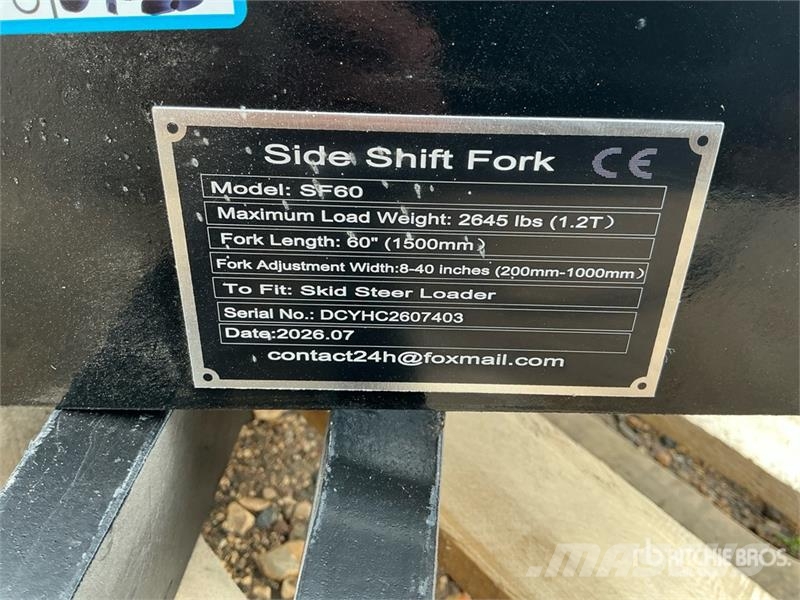  GIYI GY-SF60 60 in Skid Steer Forks (Unused) Δικράνες