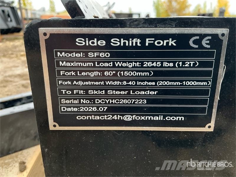  GIYI GY-SF60 60 in Skid Steer Forks (Unused) Δικράνες