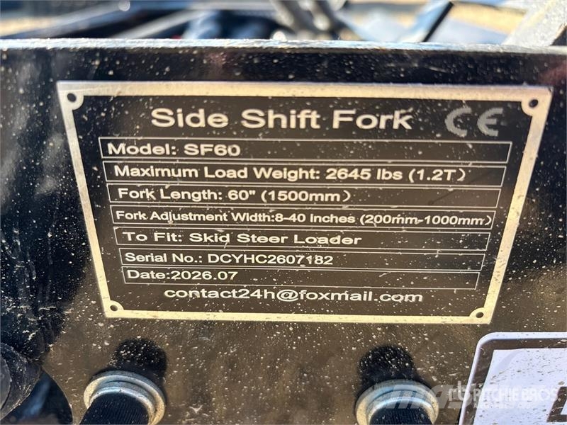  GIYI GY-SF60 60 in Skid Steer Forks (Unused) Građevinarske viljuške