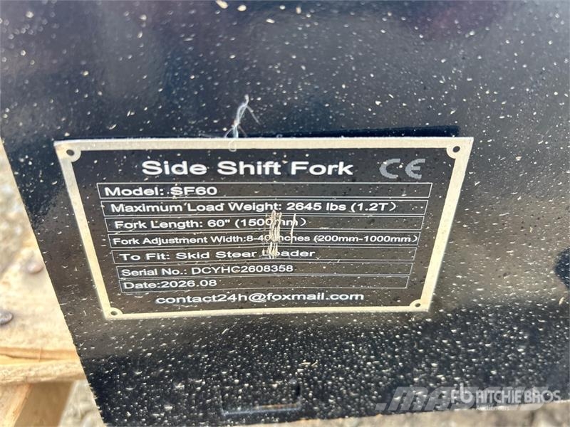 GIYI GY-SF60 60 in Skid Steer Forks (Unused) Vidlica