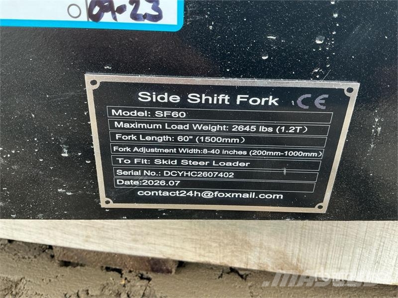GIYI GY-SF60 60 in Skid Steer Forks (Unused) Δικράνες