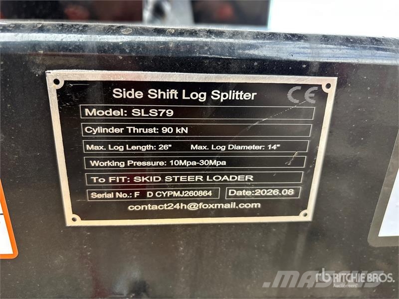  GIYI GY-SLS79 Side Shift Skid Steer Log Splitter ( Wood splitters and cutters