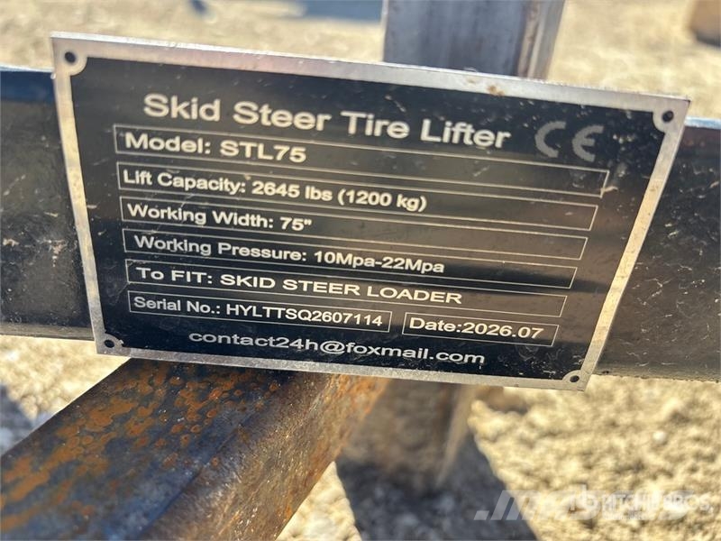 GIYI GY-STL75 75 in Skid Steer Tire Lifter (Unused Компоненты строительной техники