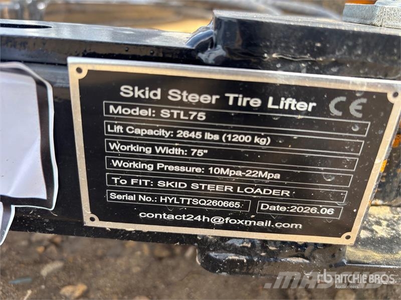  GIYI GY-STL75 75 in Skid Steer Tire Lifter (Unused Drugi deli