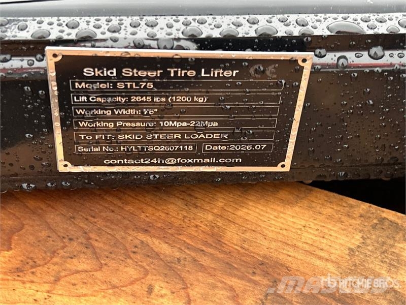GIYI GY-STL75 75 in Skid Steer Tire Lifter (Unused Drugi deli