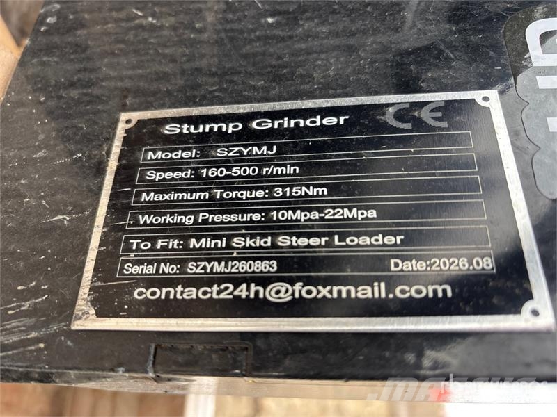 GIYI GY-SZYMJ Mini Skid Steer Stump Grinder (Unuse 動力耙和旋轉式耕耘機