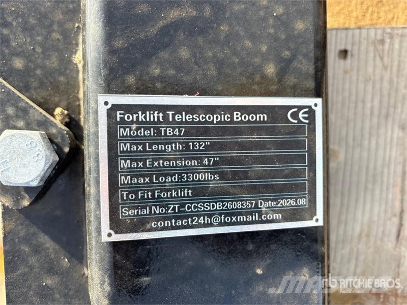  GIYI GY-TB47 132 in 3300 lb Forklift Telescopic Bo 其他附件和零組件