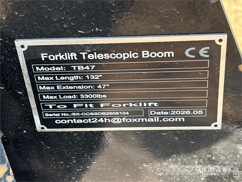 GIYI GY-TB47 132 in 3300 lb Forklift Extendable Bo Ostala oprema i komponente