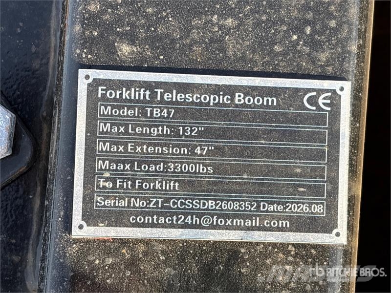  GIYI GY-TB47 132 in 3300 lb Forklift Telescopic Bo 其他附件和零組件