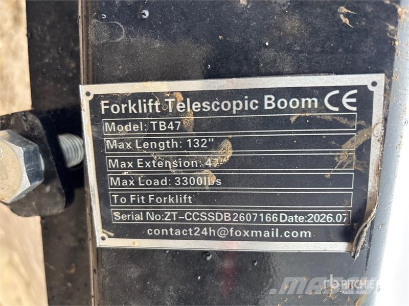  GIYI GY-TB47 132 in 3300 lb Forklift Telescopic Bo 其他附件和组件