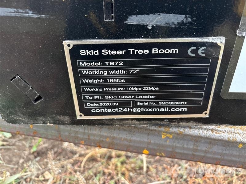  GIYI GY-TB72 72 in Skid Steer Tree Boom (Unused) Otros componentes