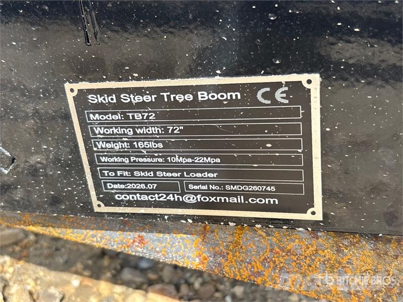  GIYI GY-TB72 Skid Steer Tree Boom (Unused) Drugi deli