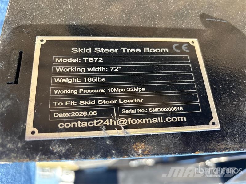 GIYI GY-TB72 Skid Steer Tree Boom (Unused) Drugi deli
