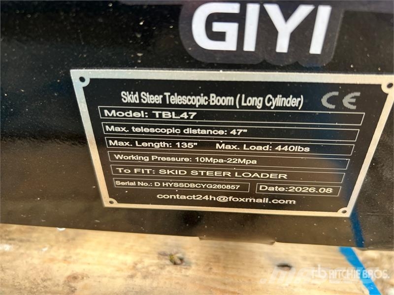 GIYI GY-TBL47 135 in Skid Steer Telescopic Boom (L Drugi deli
