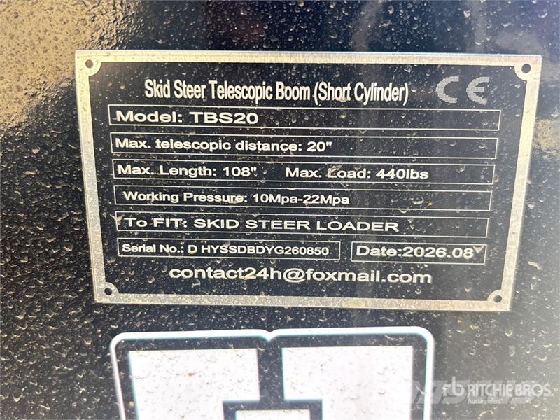 GIYI GY-TBS20 108 in Skid Steer Telescopic Boom (S Kiti naudoti statybos komponentai