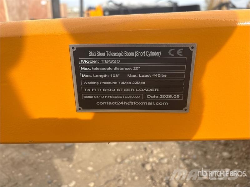 GIYI GY-TBS20 108 in Skid Steer Telescopic Boom (S Outros componentes