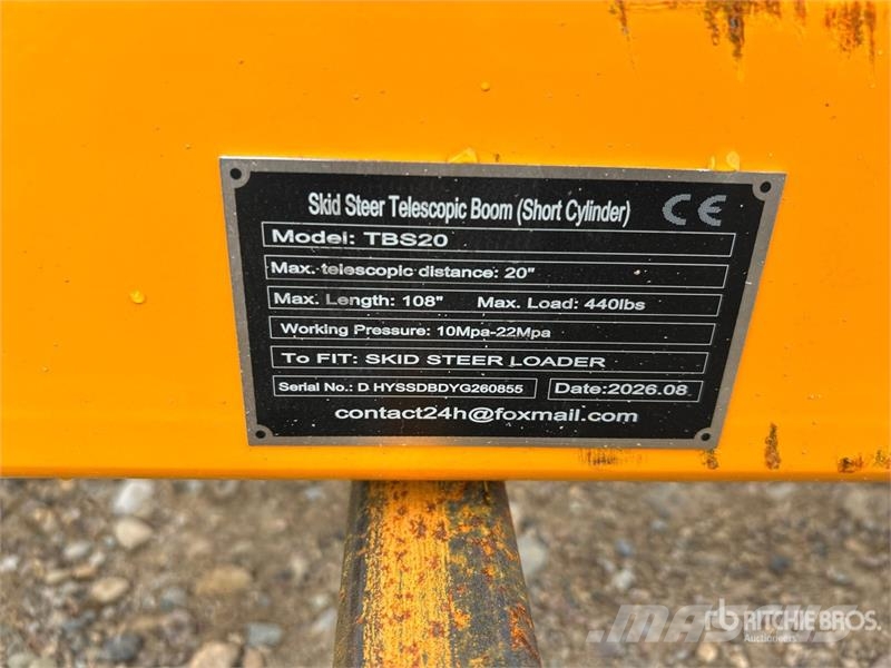GIYI GY-TBS20 108 in Skid Steer Telescopic Boom (S Drugi deli