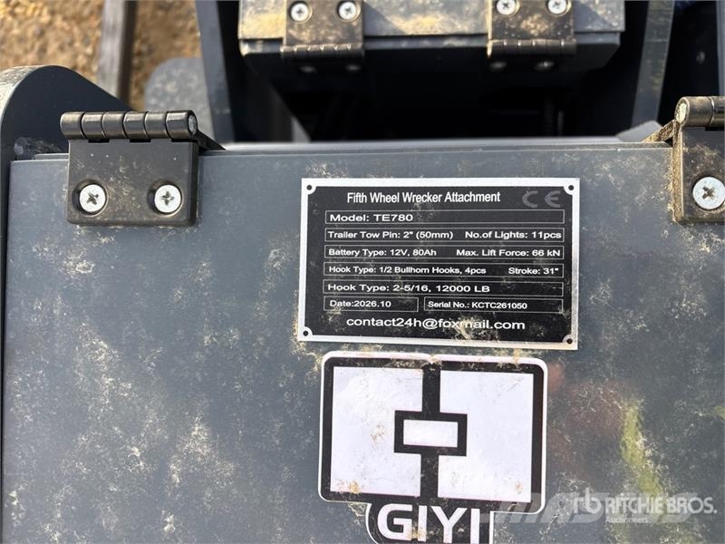 GIYI GY-TE780 Fifth Wheel Wrecker Attachment (Unus Muut