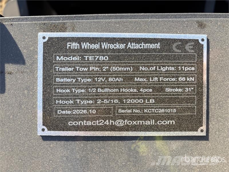 GIYI GY-TE780 Fifth Wheel Wrecker Attachment (Unus Muut