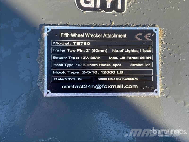  GIYI GY-TE780 Fifth Wheel Wrecker Attachment (Unus Ostale kargo komponente