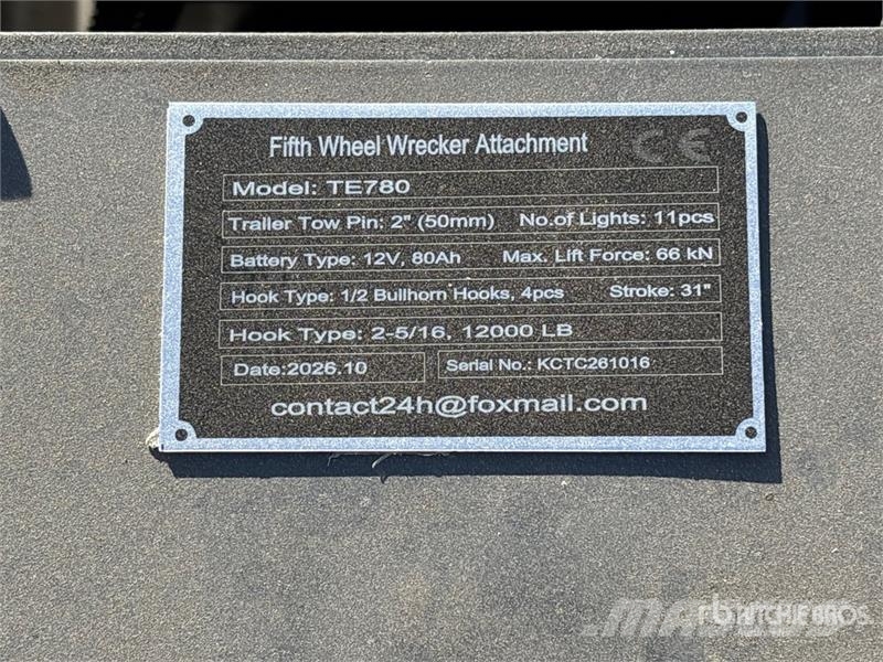 GIYI GY-TE780 Fifth Wheel Wrecker Attachment (Unus Muut