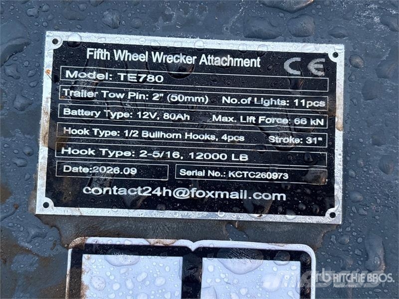 GIYI GY-TE780 Fifth Wheel Wrecker Attachment (Unus Ostale kargo komponente